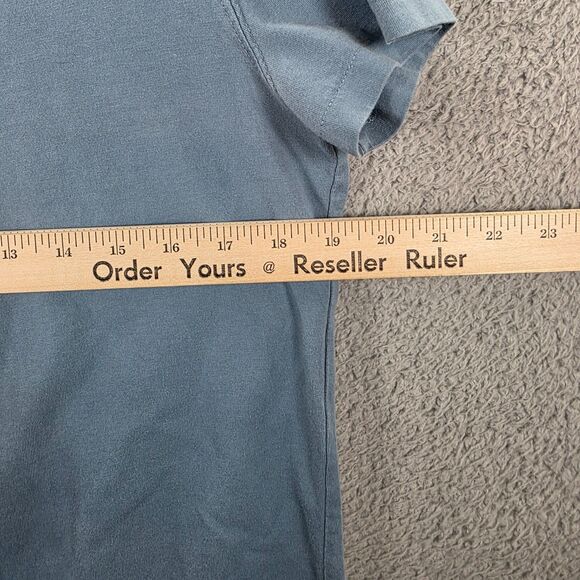 The Frye Company Activewear Men's Blue 3 Button Henley Tshirt Size S - Picture 9 of 10